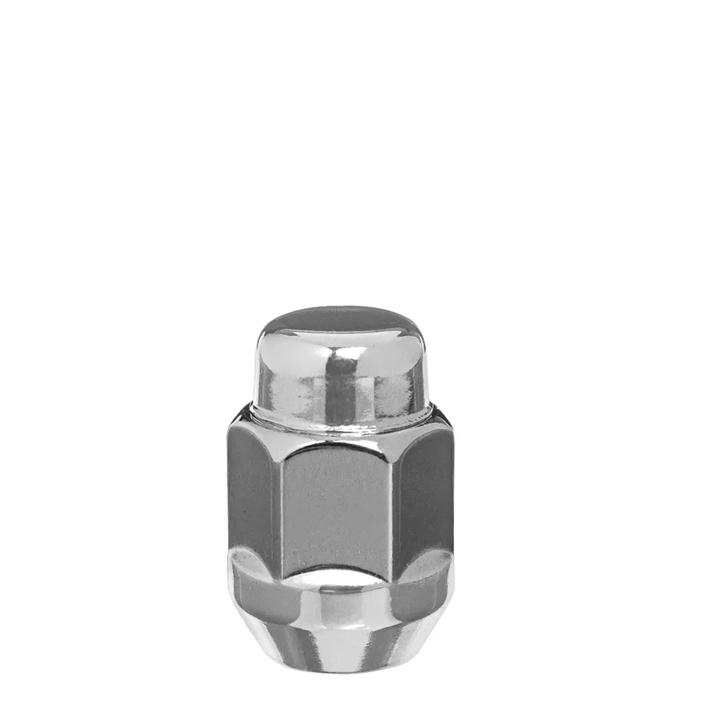 W3412H-2 – WC WHEEL ACC Lug Nut, 1/2 Inch x 20 Right Hand Thread Size 60 Degree Conical Acorn 1.38 Inch/ 35 Millimete...